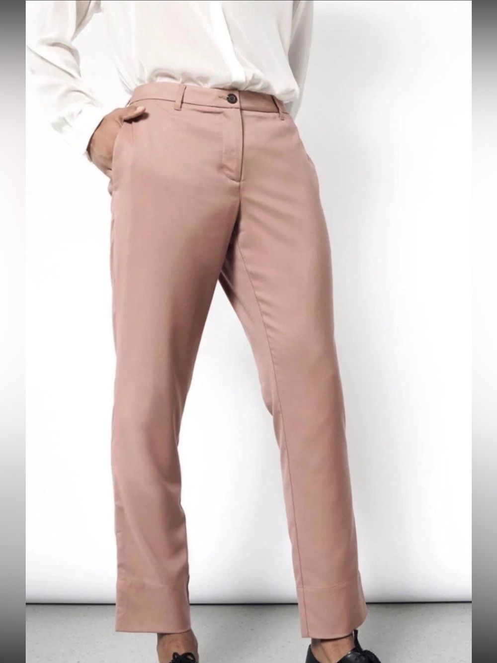 Wildfang The Empower Trouser Pant Rose Brown Size 6 8 NWT
